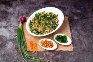 Burnt Garlic Spinach Rice (ch)