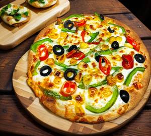 Double Cheese Onion Paneer Tikka Pizza [8 Inches]