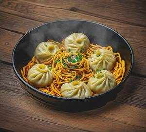 Veg momos noodles