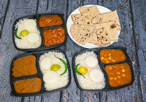 Rajma Chawal + Dal Makhani Chawal + Chole Chawal + (free 6 Chapati)