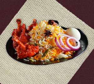 Chicken biriyani+chicken Lolipope