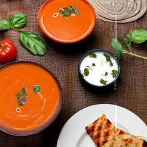 Cream Of Tomato Soup Wz Grilled Veg S/W