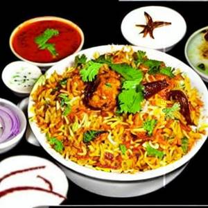 Firangi Sabzi Hyderabadi Biryani And Masala Raita