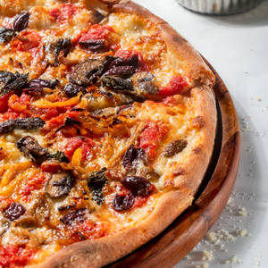 Veggie Volcano Pizza