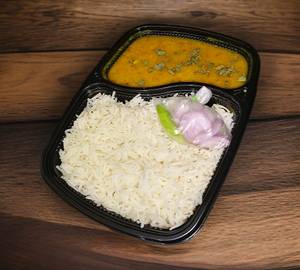 Dal fry with white rice [Mini]
