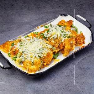 Cheesy Parmesan Chicken (fried)