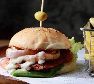 Hickory Smoked Mutton Steak Burger