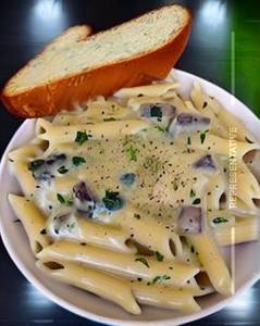 Veg White Sauce Penne Pasta