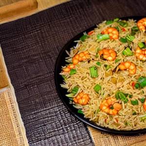Masala Prawns Fried Rice