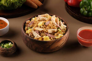 Mix Fried Rice With Egg And Chicken