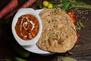 Paneer Butter Masala With 3 Lachha Paratha