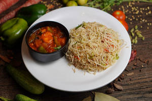 Veg Hakka Noodle With Paneer Chilli