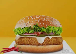 Veg Chilli Rocket Burger