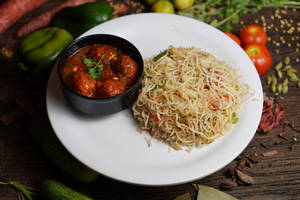 Veg Hakka Noodle With Veg Manchurian Combo