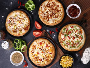 Four Pizza Combo (double Topping)