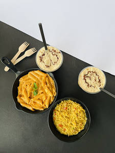 Tandoori Maggi + Mix Sauce Pasta + 2 Cold Coffee