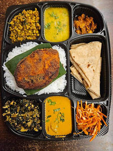 Surmai Veg Combination Thali Free Cutlery On Your Order ( Spoon, Tissue, Toothpick, Mouthfreshner)