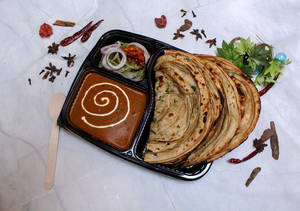 Tandoori Lachha Paratha'S[2pcs] Combo Mini Meal For 1