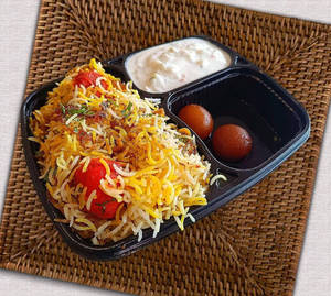 Chicken Tikka Biryani Raita Meal