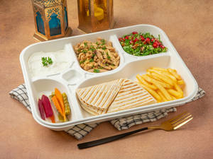 Open Chicken Shawarma Meal Box