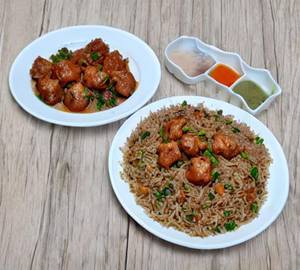 Chicken Manchurian Fried Rice