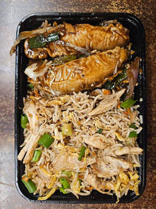 Chiken Fried Rice + Chi Chilli [2 pieces]