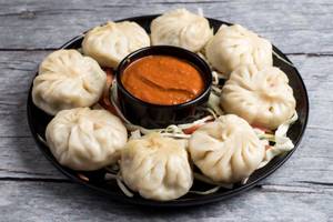 Veg Steam Momos [12 Pieces]