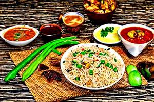 Schezwan Mushroom Fried Rice