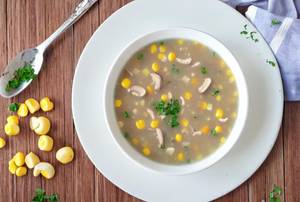 Sweet corn Mushroom Soup
