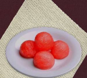 Hot Strawberry Rasogolla [4Pcs]