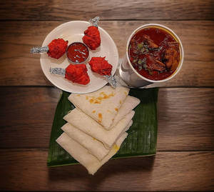 Chicken Handi 1 + Chicken Lolipop 4pcs + 4 Bhakari
