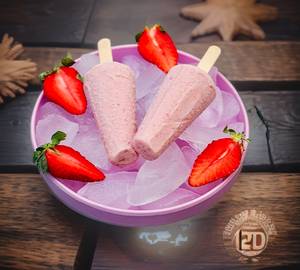 Rabdi strawberry kulfi