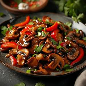 Chilli Mushroom Dry (Bestseller)