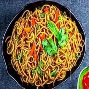 Veg Chilli Garlic Machurian Noodles