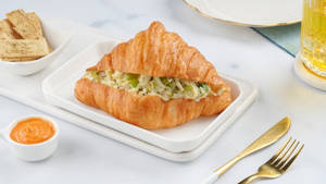 Chilli Cheese Croissant Sandwich