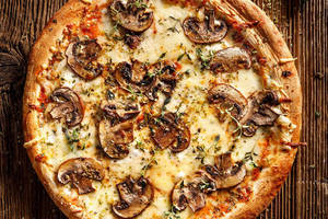 Mushroom Pizza [6 inches, 4 Slices]