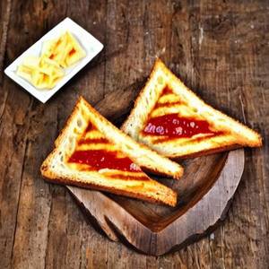 Jam Cheese Toast Grilled Sandwich