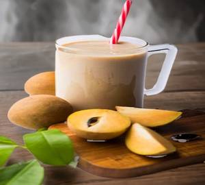Chikoo shake (with ice cream)