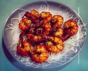 Singapore Black Pepper Prawns
