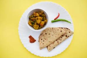 Aloo Jeera + 5 Plain Tawa Roti + Plain Curd