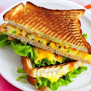 Cheese Toast Omelette Sandwich