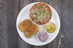 Cheese pav bhaji            