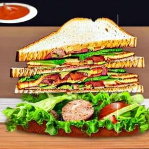 Chicken Steak Club Sandwich