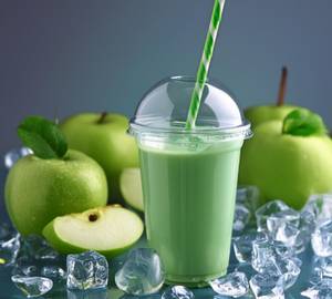 Green apple milkshake
