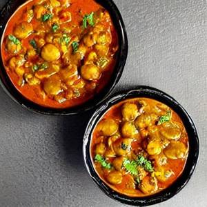 Mushroom Matar Masala