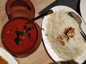 Ghee Rice With Fish Curry Combo