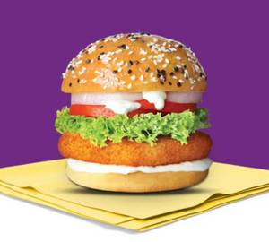 Spicy paneer delight burger
