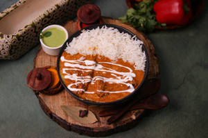 Butter Chicken With Steam Rice