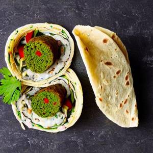 Single Falafel Hummus Wrap 