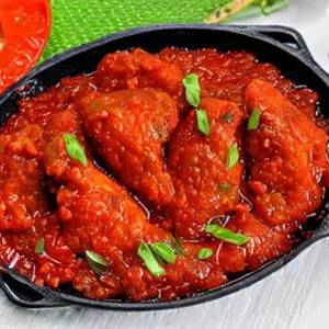 Chicken Fried in Tomato Sauce